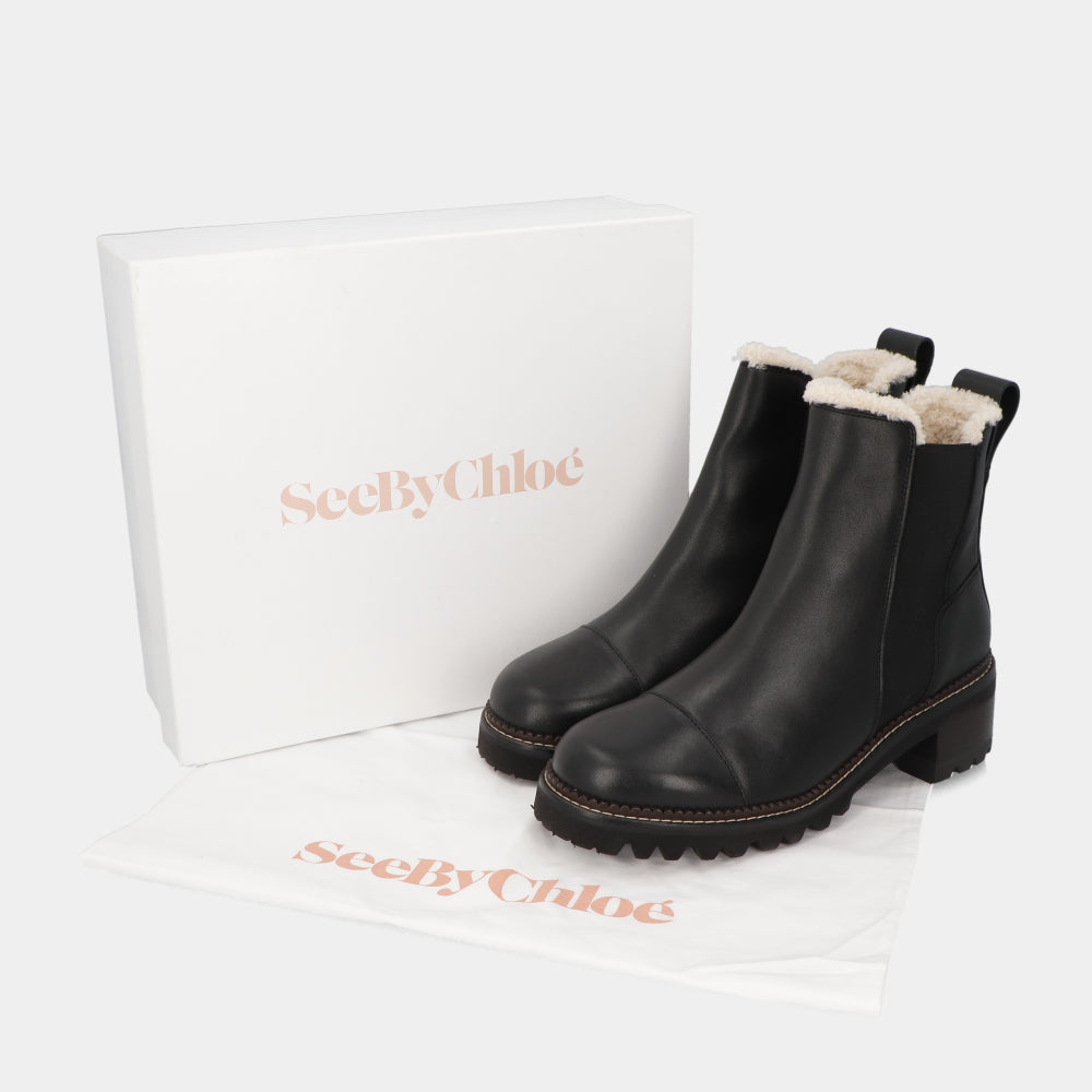 シーバイクロエ SEE BY CHLOE ブーツ ブラック