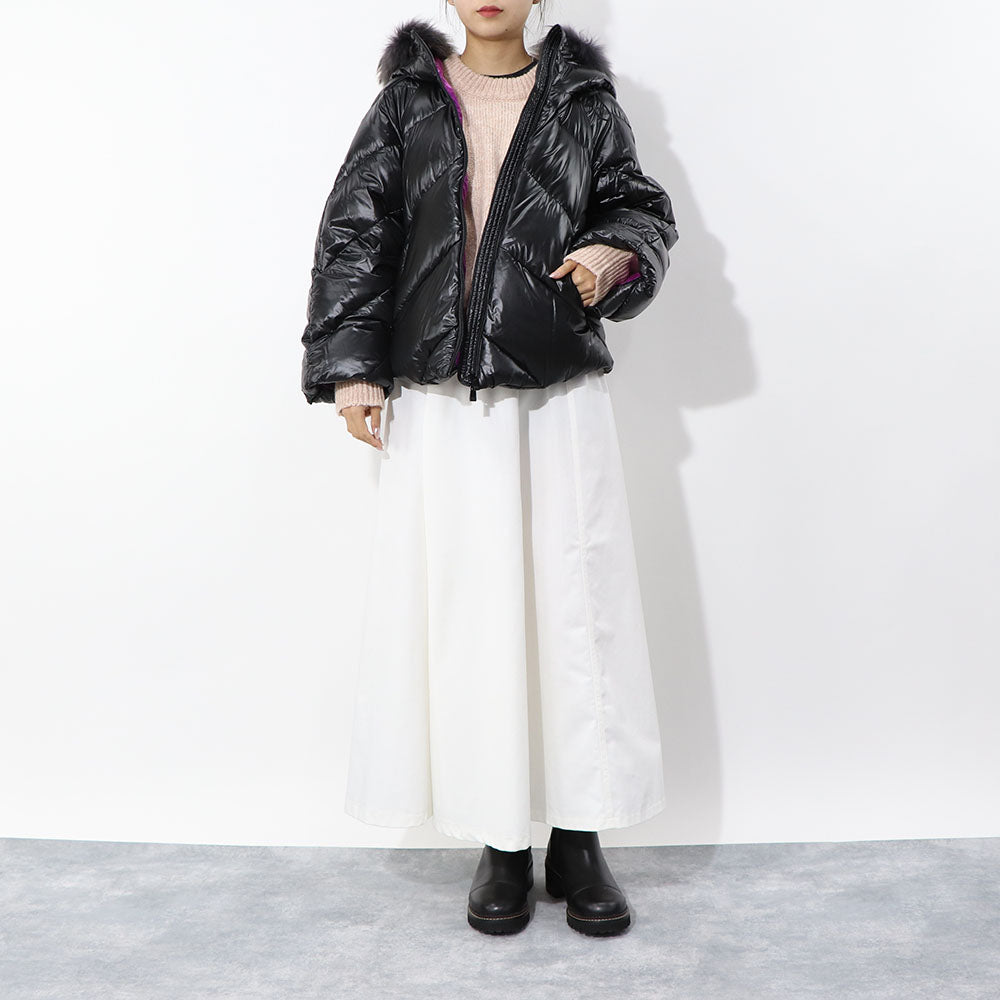 TATRAS ダウンジャケット NENEO ネネオ ブラック×パープル