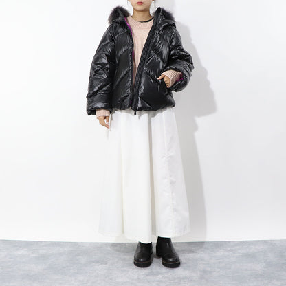 TATRAS ダウンジャケット NENEO ネネオ ブラック×パープル