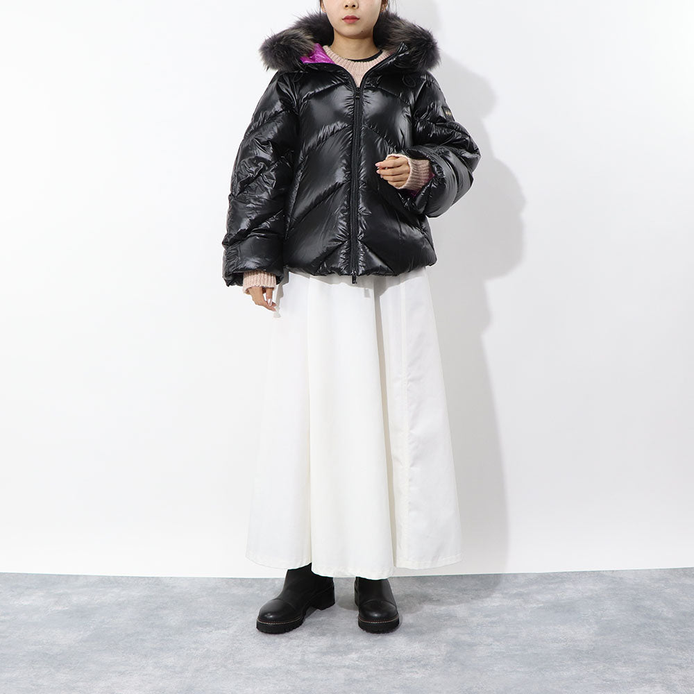 TATRAS ダウンジャケット NENEO ネネオ ブラック×パープル