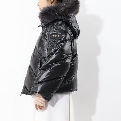 TATRAS ダウンジャケット NENEO ネネオ ブラック×パープル