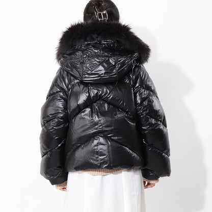 TATRAS ダウンジャケット NENEO ネネオ ブラック×パープル