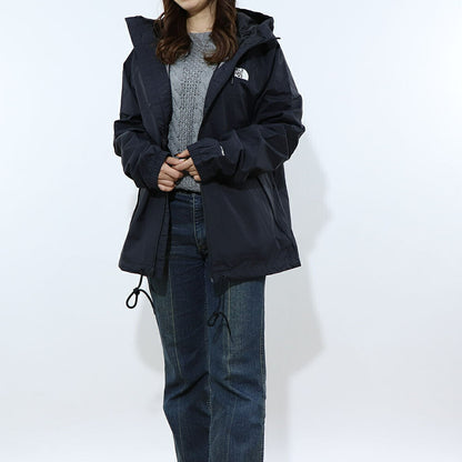 THE NORTH FACE  ANTORA RAIN HOODIE ブラック ナイロンジャケット ロゴ NF0A7QF3JK3