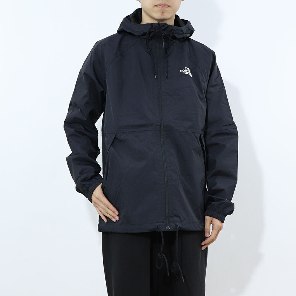 THE NORTH FACE  ANTORA RAIN HOODIE ブラック ナイロンジャケット ロゴ NF0A7QF3JK3