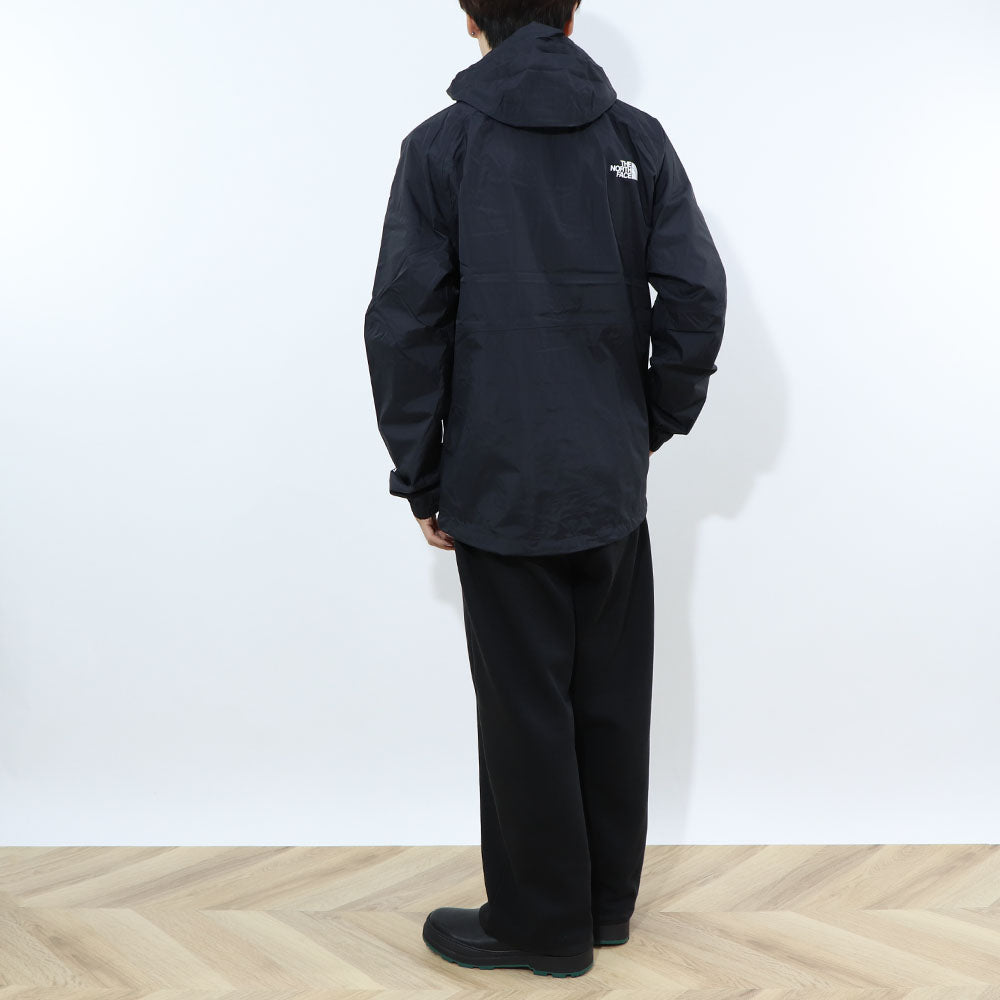 THE NORTH FACE  ANTORA RAIN HOODIE ブラック ナイロンジャケット ロゴ NF0A7QF3JK3