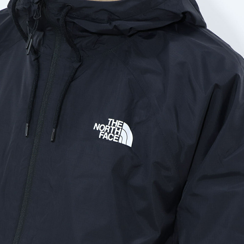 THE NORTH FACE  ANTORA RAIN HOODIE ブラック ナイロンジャケット ロゴ NF0A7QF3JK3