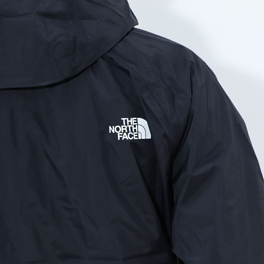THE NORTH FACE  ANTORA RAIN HOODIE ブラック ナイロンジャケット ロゴ NF0A7QF3JK3