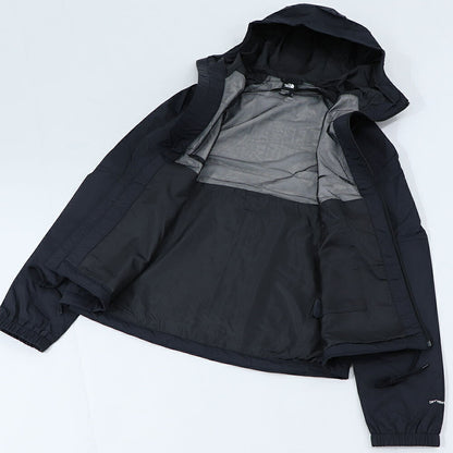 THE NORTH FACE  ANTORA RAIN HOODIE ブラック ナイロンジャケット ロゴ NF0A7QF3JK3