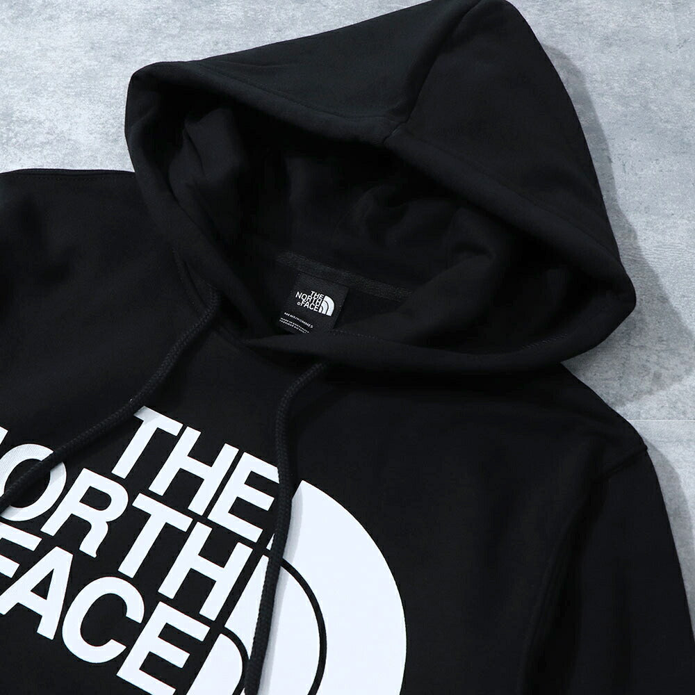 THE NORTH FACE ロゴプリント パーカー 裏起毛 ブラック