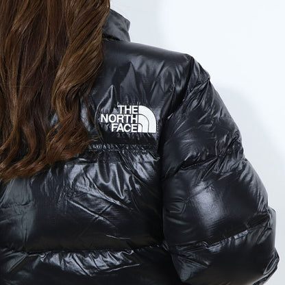 THE NORTH FACE ダウンウェア NUPTSE SHORT JACKET ブラック ヌプシ ショート丈 ロゴ ショート丈 NJ1DQ86A