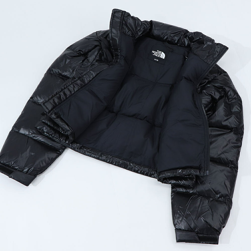 THE NORTH FACE ダウンウェア NUPTSE SHORT JACKET ブラック ヌプシ ショート丈 ロゴ ショート丈 NJ1DQ86A