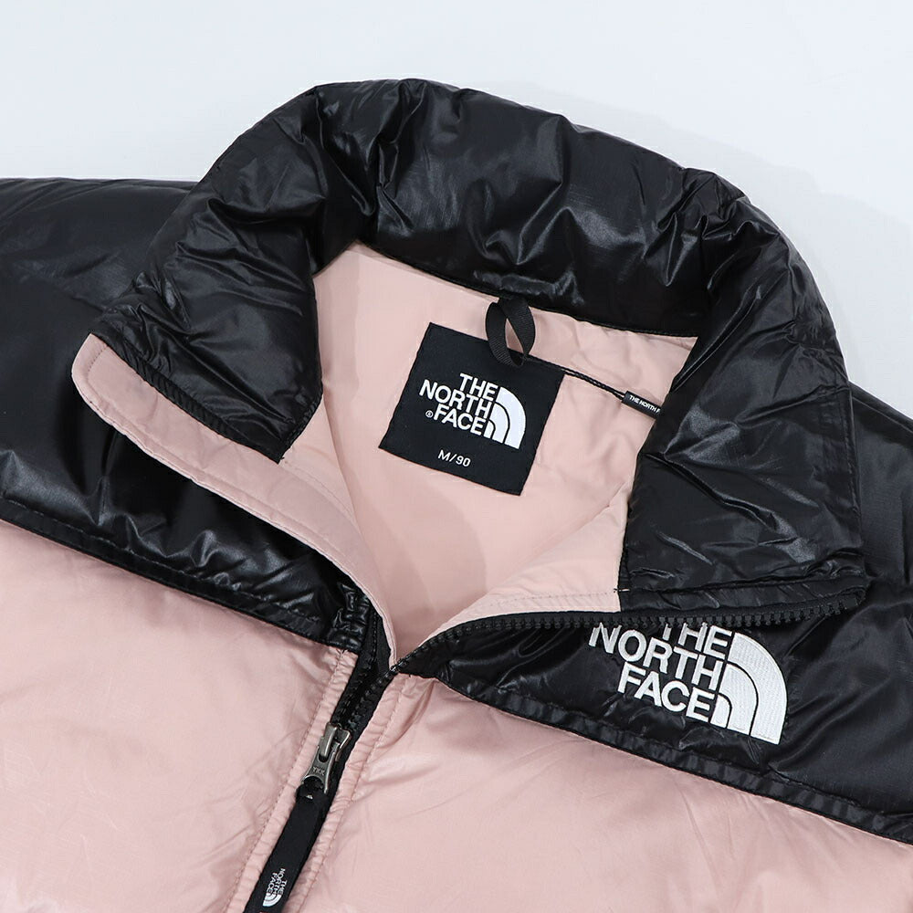 THE NORTH FACE ダウンウェア NUPTSE SHORT JACKET ピンク ヌプシ ショート丈 ロゴ ショート丈 NJ1DQ86B