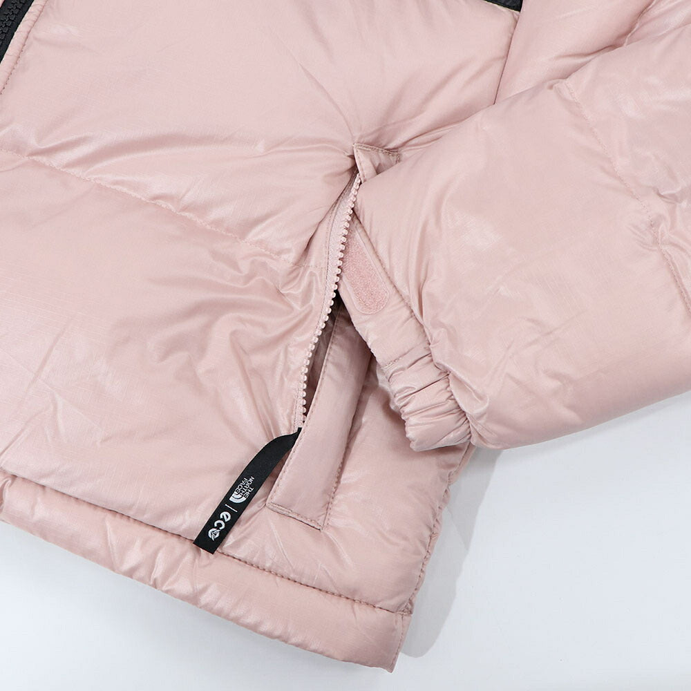 THE NORTH FACE ダウンウェア NUPTSE SHORT JACKET ピンク ヌプシ ショート丈 ロゴ ショート丈 NJ1DQ86B