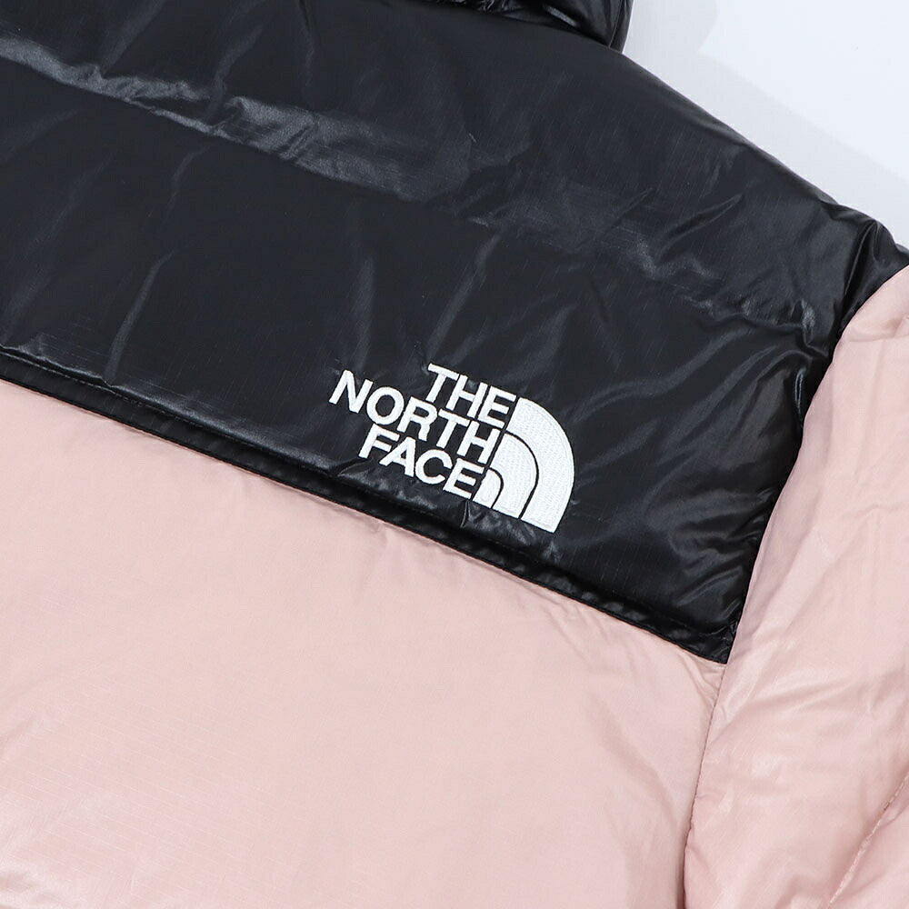 THE NORTH FACE ダウンウェア NUPTSE SHORT JACKET ピンク ヌプシ ショート丈 ロゴ ショート丈 NJ1DQ86B