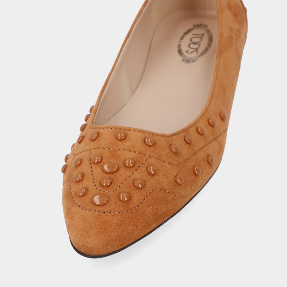 トッズ XXW22B0AB1ZHR0G807  パンプス  キャメル