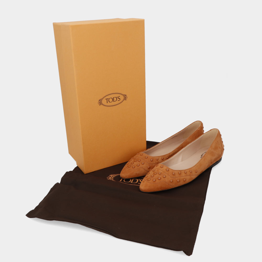 トッズ XXW22B0AB1ZHR0G807  パンプス  キャメル