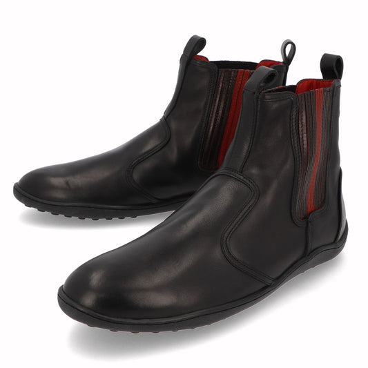 トッズ TOD'S シューズ ブーツ メンズ TRONCH.ELASTICO GOMMA 08A V2J ブラック×レッド レザー サイドゴアブーツ フェラーリ ロゴ XRM08A0BT30V2J 058V