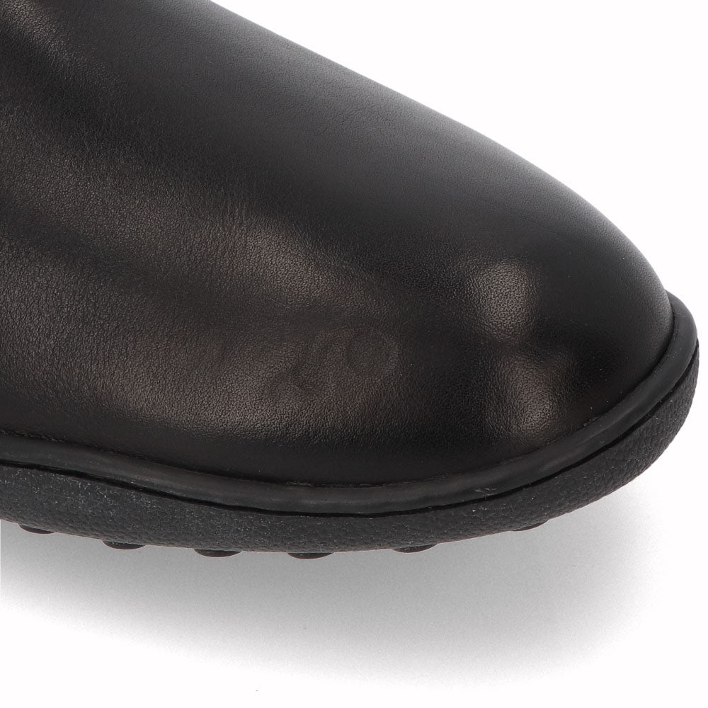 トッズ TOD'S シューズ ブーツ メンズ TRONCH.ELASTICO GOMMA 08A V2J ブラック×レッド レザー サイドゴアブーツ フェラーリ ロゴ XRM08A0BT30V2J 058V