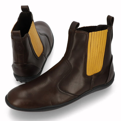 トッズ TOD'S シューズ ブーツ メンズ TRONCH.ELASTICO GOMMA 08A V2J SOLE CALDO TESTA ダークブラウン×イエロー レザー サイドゴアブーツ フェラーリ ロゴ XRM08A0BT30V2J 1298