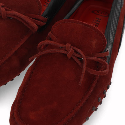 トッズ TOD'S シューズ レザーシューズ メンズ ボルドー スエード ゴンミーニ ドライビングシューズ モカシン フェラーリ ロゴ