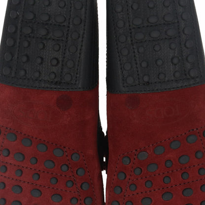 トッズ TOD'S ドライビングシューズ メンズ シューズ レザー シューズ ボルドー スエード ゴンミーニ ドライビングシューズ モカシン フェラーリ ロゴ XRM0EO0H6007B7027N