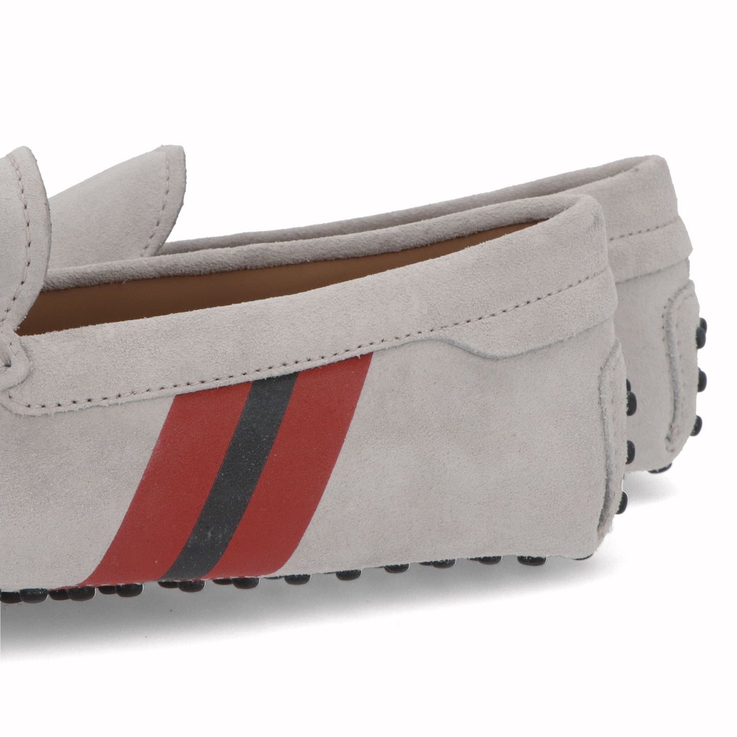 トッズ TODS シューズ レザーシューズ メンズ ライトグレー スエード ゴンミーニ ドライビングシューズ モカシン フェラーリ ロゴ