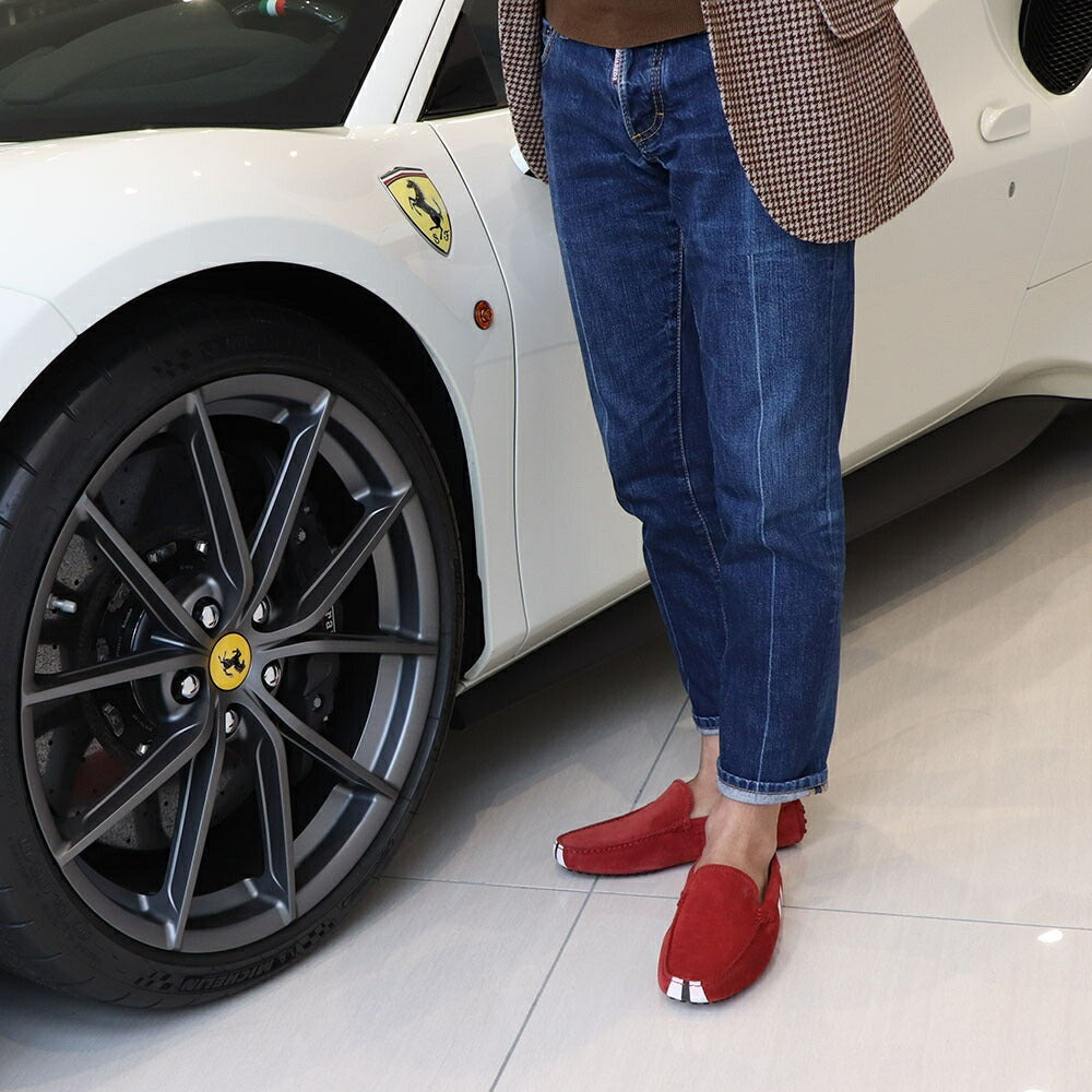 TOD’S ドライビングシューズ レッド ゴンミーニ フェラーリ