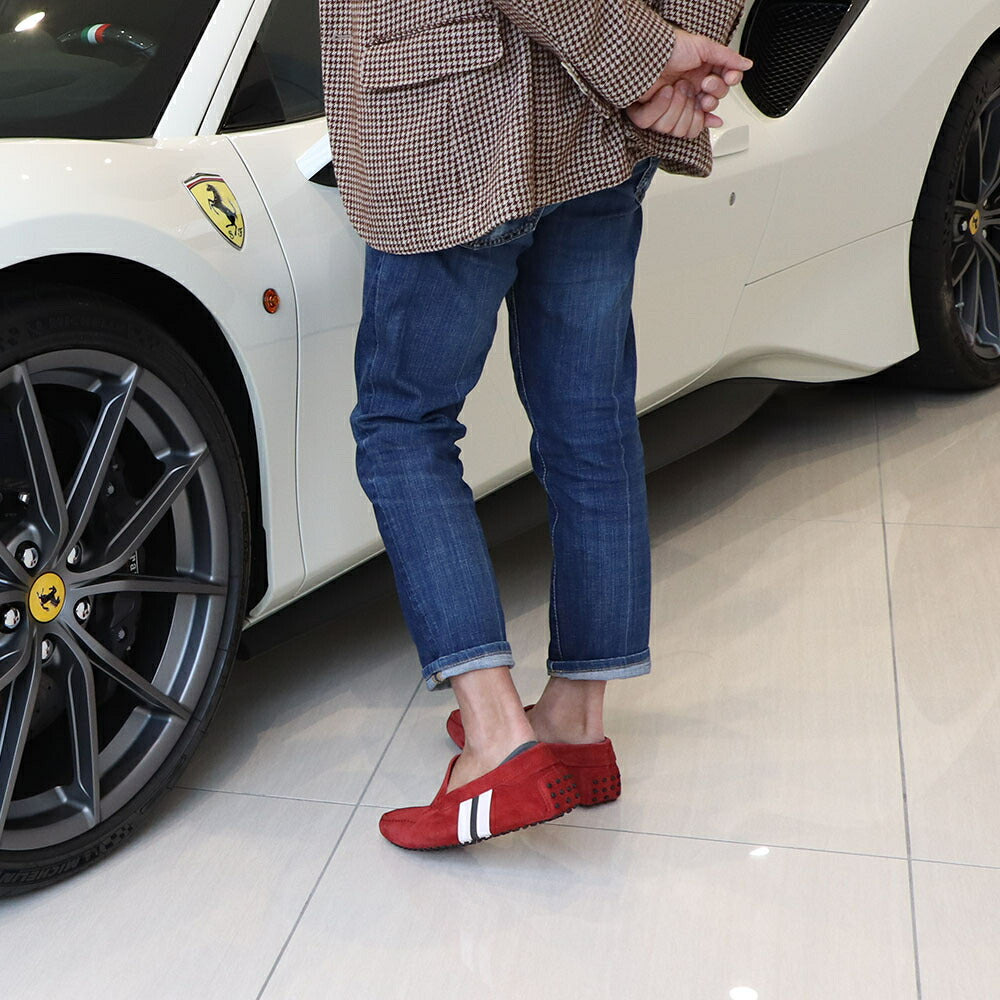 TOD’S ドライビングシューズ レッド ゴンミーニ フェラーリ