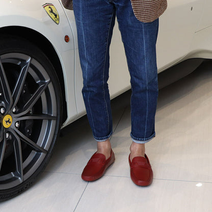 トッズ TOD'S ドライビングシューズ メンズ シューズ レザー シューズ NEW GOMMINI 122 MASCHERINA INETT.BR0 ROSSO ARANC SC レッド レザー ゴンミーニ モカシン フェラーリ ロゴ その他 XRM0GW0BT10BR0R007