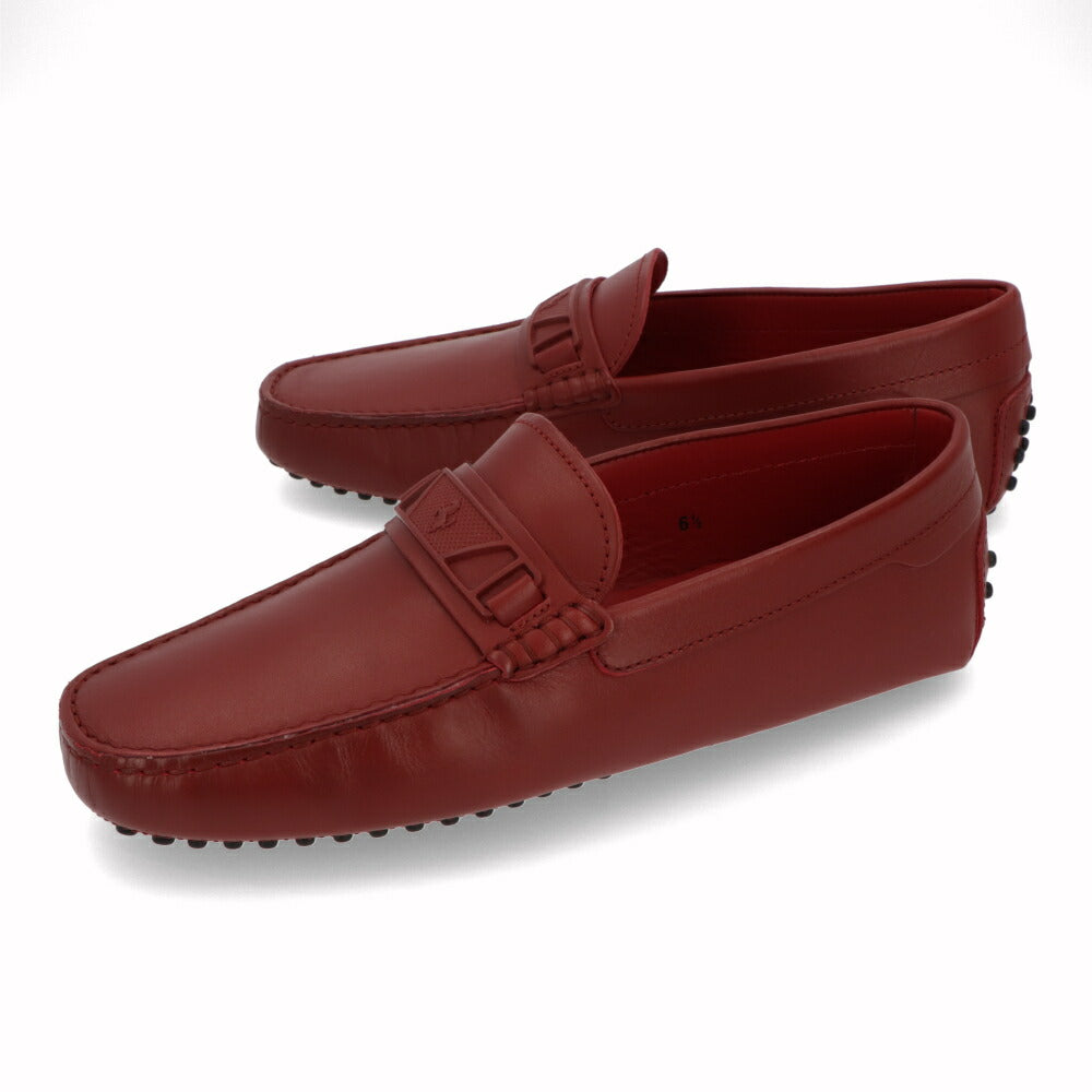 トッズ TOD'S ドライビングシューズ メンズ シューズ レザー シューズ NEW GOMMINI 122 MASCHERINA INETT.BR0 ROSSO ARANC SC レッド レザー ゴンミーニ モカシン フェラーリ ロゴ その他 XRM0GW0BT10BR0R007