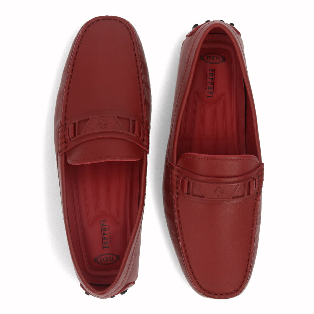 トッズ TOD'S ドライビングシューズ メンズ シューズ レザー シューズ NEW GOMMINI 122 MASCHERINA INETT.BR0 ROSSO ARANC SC レッド レザー ゴンミーニ モカシン フェラーリ ロゴ その他 XRM0GW0BT10BR0R007