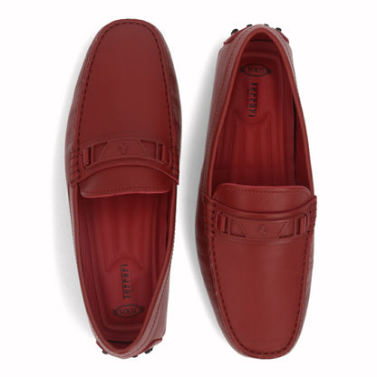 トッズ TOD'S ドライビングシューズ メンズ シューズ レザー シューズ NEW GOMMINI 122 MASCHERINA INETT.BR0 ROSSO ARANC SC レッド レザー ゴンミーニ モカシン フェラーリ ロゴ その他 XRM0GW0BT10BR0R007