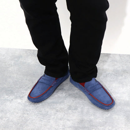 TOD’S ドライビングシューズ ブルー ゴンミーニ フェラーリ