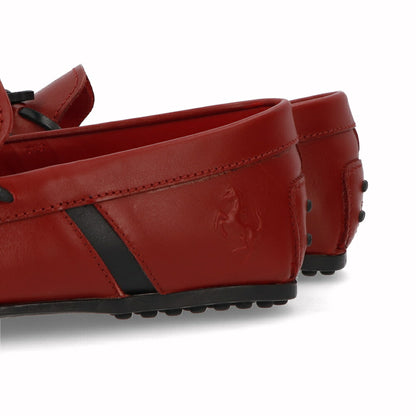 トッズ TOD'S シューズ レザーシューズ メンズ CITY GOMMINO CAV ALLINO 3D BRK レッド レザー ゴンミーニ ドライビングシューズ モカシン フェラーリ ロゴ リボン ブラック XRM0LR0X250BRK 058U