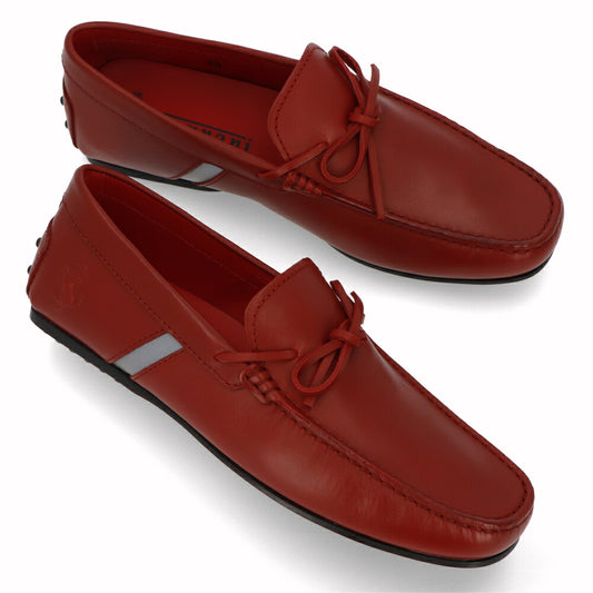 トッズ TOD'S シューズ レザーシューズ メンズ CITY GOMMINO CAV ALLINO 3D NFY GLASSE ROSSO AR レッド レザー ゴンミーニ ドライビングシューズ モカシン フェラーリ ロゴ リボン XRM0LR0X250NFY 356D