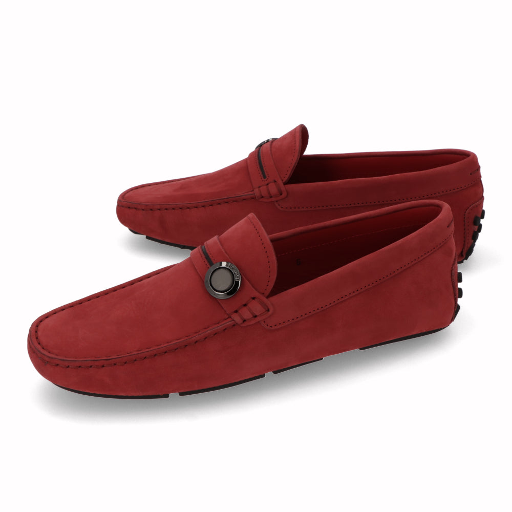 TOD’S ドライビングシューズ レッド レザー ゴンミーニ