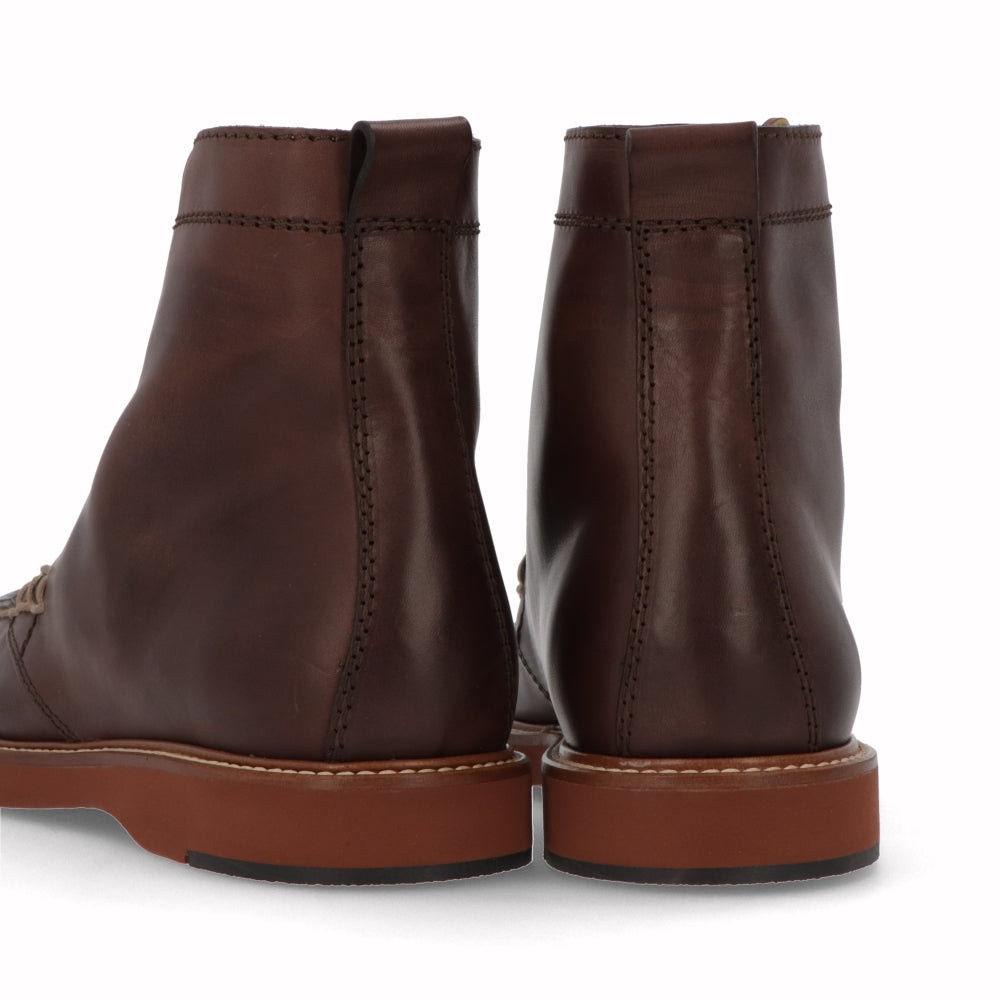 トッズ ブーツ メンズ ブラウン レザー 本革 レースアップ トッズ ブーツ メンズ ブラウン レザー 本革 レースアップ