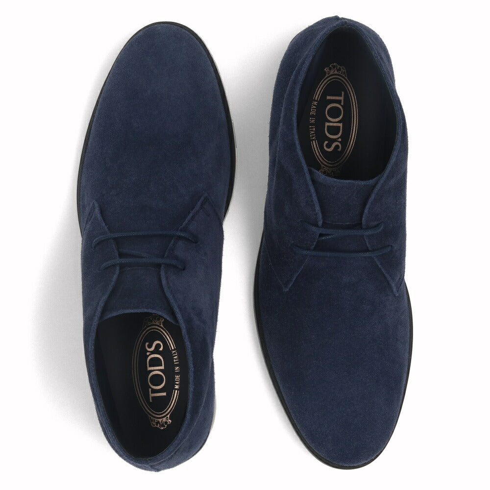トッズ TOD'S シューズ レザーシューズ メンズ POLACCO CASUAL BUSINESS 07B R ネイビー スエード レースアップ チャッカブーツ デザートブーツ ハイカット XXM07B00D80RE0 U820