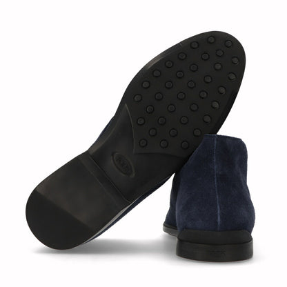 トッズ TOD'S シューズ レザーシューズ メンズ POLACCO CASUAL BUSINESS 07B R ネイビー スエード レースアップ チャッカブーツ デザートブーツ ハイカット XXM07B00D80RE0 U820