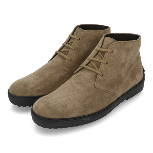 トッズ TOD'S シューズ レザーシューズ メンズ POLACCO REST. DOUBLE T UOMO CCO TORTORA MEDIO ブラウン スエード チャッカブーツ レースアップ ロゴ XXM0CD00D8ZCCO C815