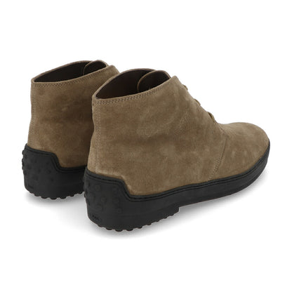 トッズ TOD'S シューズ レザーシューズ メンズ POLACCO REST. DOUBLE T UOMO CCO TORTORA MEDIO ブラウン スエード チャッカブーツ レースアップ ロゴ XXM0CD00D8ZCCO C815