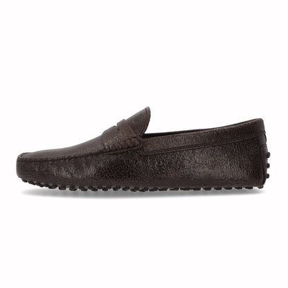 トッズ TOD'S シューズ レザーシューズ メンズ ブラウン レザー ゴンミーニ ドライビングシューズ モカシン スリッポン
