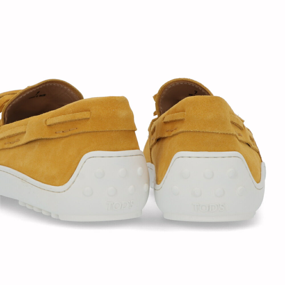 トッズ TODS ローファー メンズ シューズ レザーシューズ イエロー スエード スウェード ドライビングシューズ モカシン ロゴ XXM15C0CN50RE0 G219