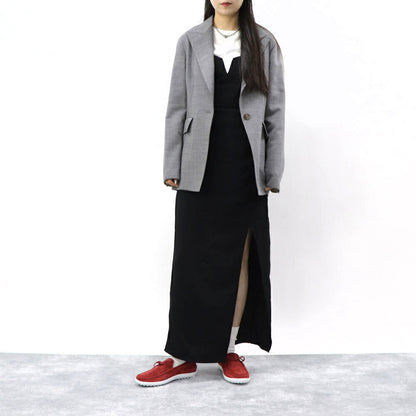 トッズ TODS スリッポン メンズ レザー シューズ シューズ スニーカー レッド スエード スウェード ドライビングシューズ ロゴ リボン モカシン XXM15C0CN50RE0 R007