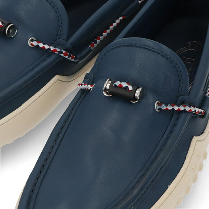 トッズ TODS ローファー メンズ シューズ レザーシューズ ネイビー レザー ゴンミーニ ドライビングシューズ モカシン XXM24C0CW00SFR U614