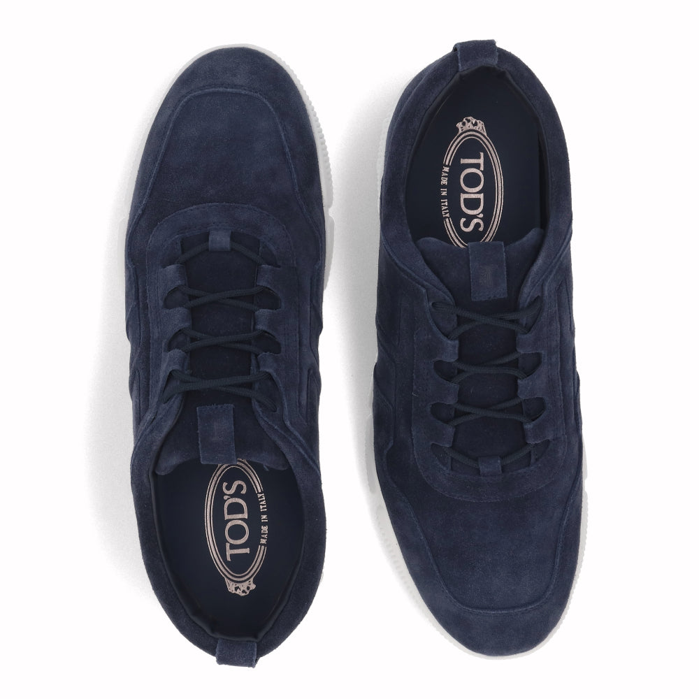 トッズ TOD'S シューズ スニーカー メンズ ネイビー スエード ロゴ 厚底 ローカット
