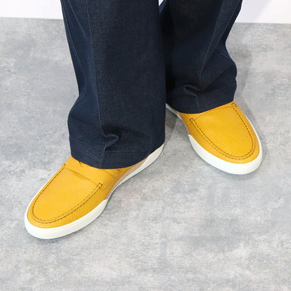 トッズ TOD'S ローファー メンズ シューズ レザーシューズ MOCASSINO GOMMA LEGGERA 48B NLK SOLE CALDO イエロー レザー ロゴ XXM48B0BC3ZNLK G211