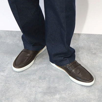 トッズ TODS ローファー メンズ シューズ レザーシューズ ダークブラウン レザー 本革 モカシン  XXM48B0BC3ZTJP S800