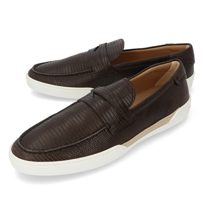 トッズ TODS ローファー メンズ シューズ レザーシューズ ダークブラウン レザー 本革 モカシン  XXM48B0BC3ZTJP S800