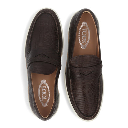 トッズ TODS ローファー メンズ シューズ レザーシューズ ダークブラウン レザー 本革 モカシン  XXM48B0BC3ZTJP S800
